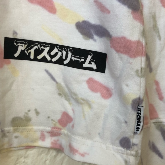 Ice Cream Tie Dye Graphic T Shirt Long Sleeve BBC - Picture 10 of 10